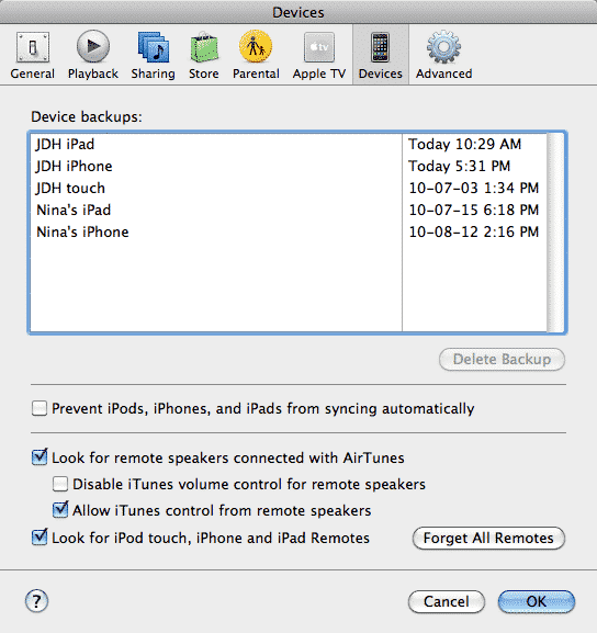 Convertire un iPod touch da Windows a Mac
