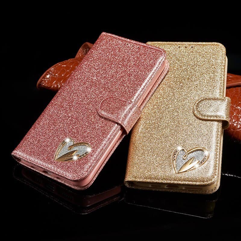 Custodia in pelle Glitter Bling per ragazze per iPhone 11, iPhone 11 Pro e iPhone 11 Pro Max