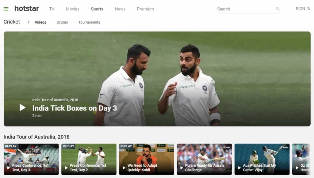 Sitios de Streaming de Cricket en Vivo