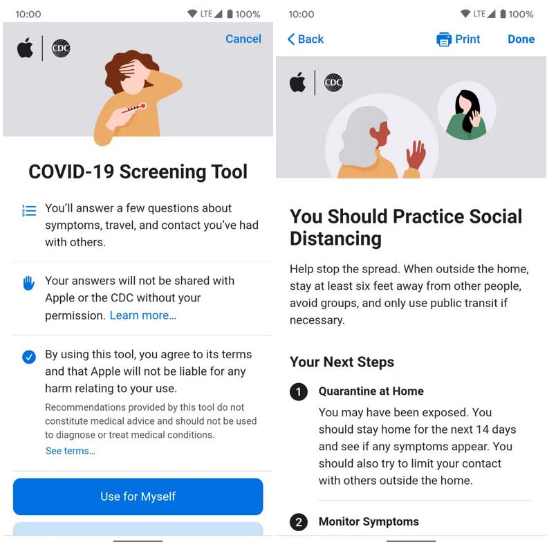 Cómo verificar y rastrear los síntomas del coronavirus en Android e iOS 2