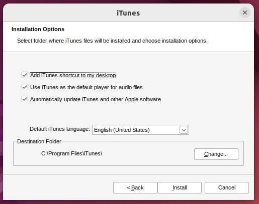 Installation d'iTunes - iTunes sur Ubuntu