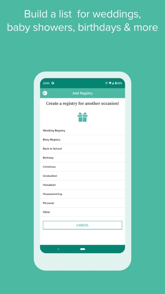 MyRegistry - Meilleure Application de Liste de Souhaits Universelle