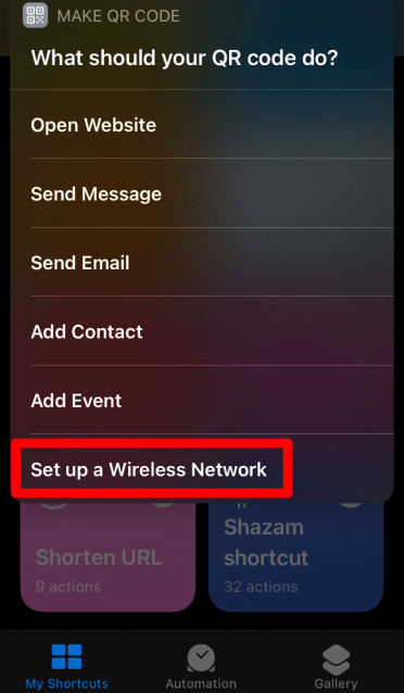 Imposta una rete wireless