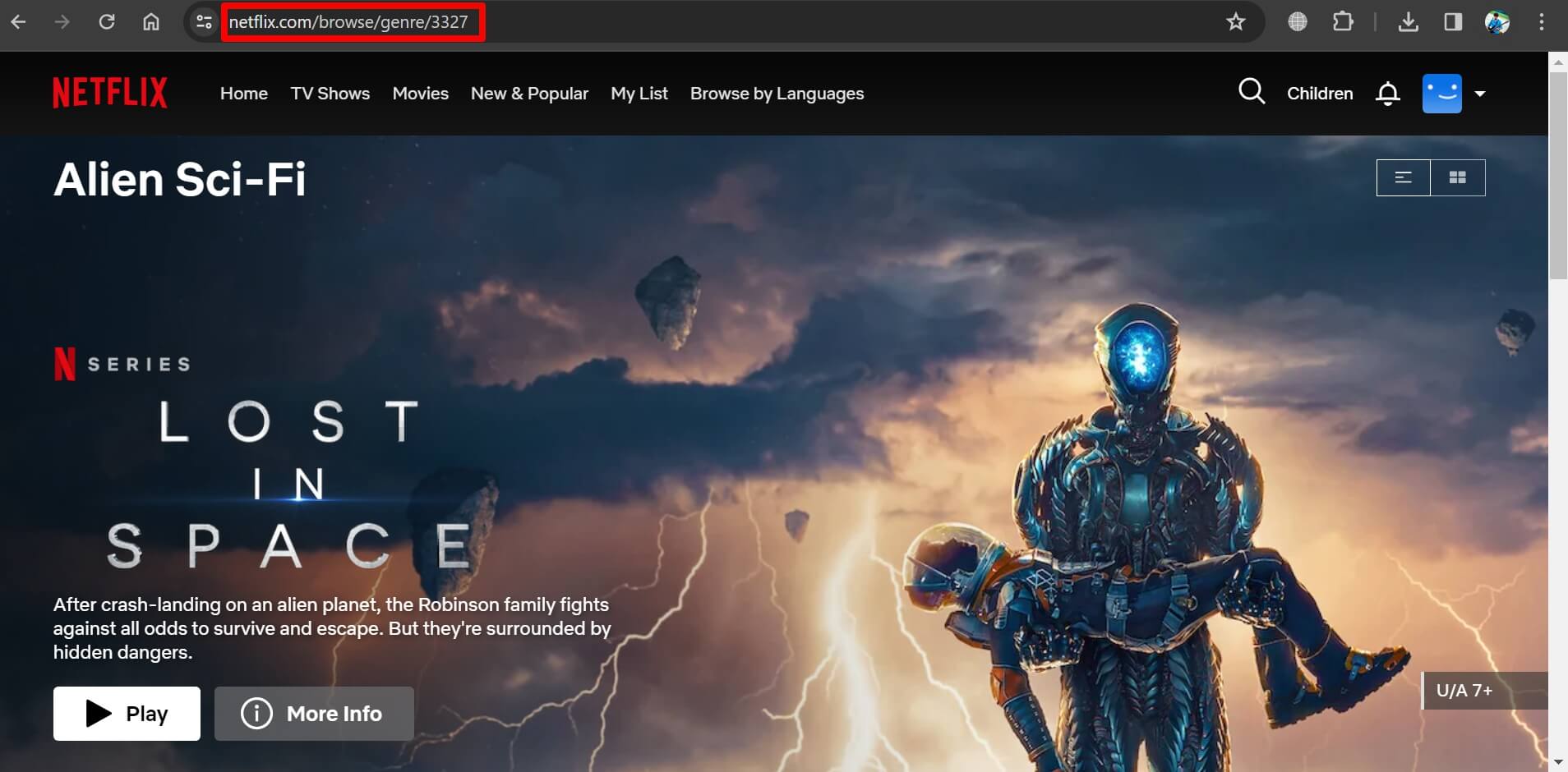 NetflixのSFファンタジー映画