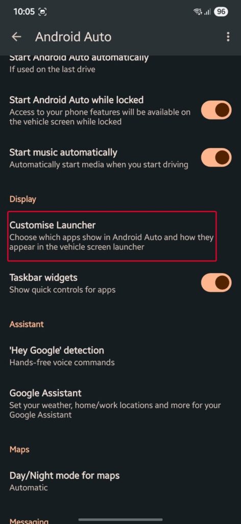 Impostazioni Android Auto - NewPipe