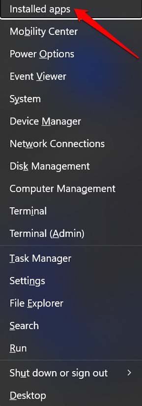 Windows 설치된 앱에 접근