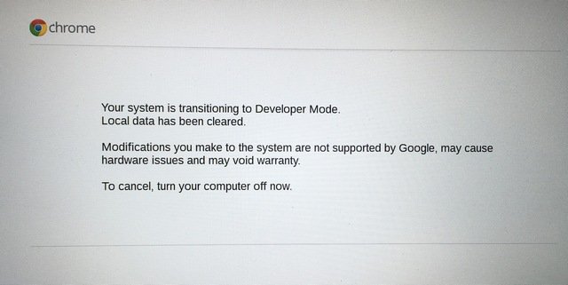 Chrome Developer Mode