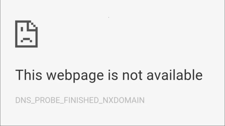 DNS_PROBE_FINISHED_NXDOMAINエラーChromeの修正
