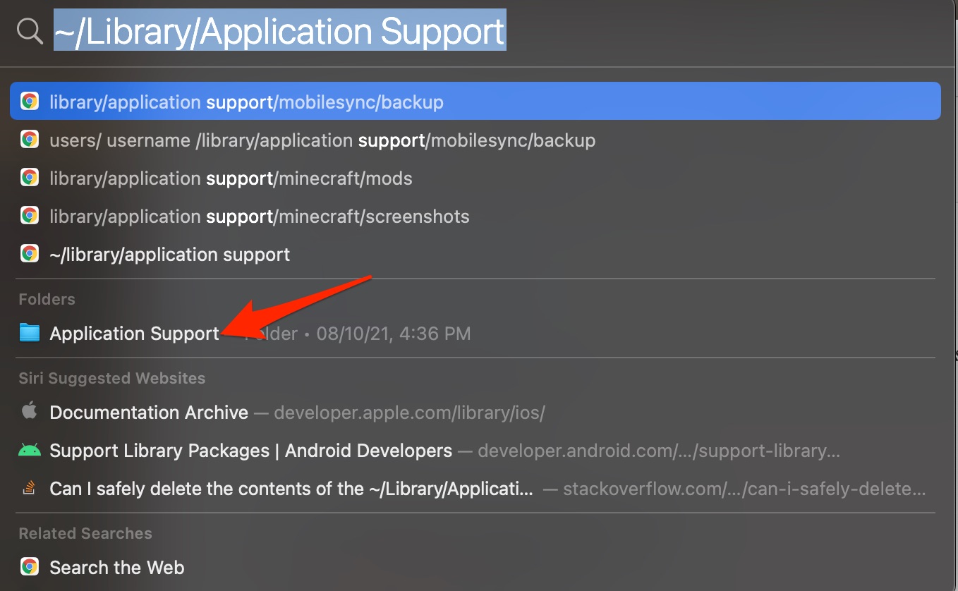 ~/Library/Application Support