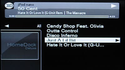 Обзор: DLO HomeDock Deluxe Док для домашнего развлечения для iPod с навигацией на экране