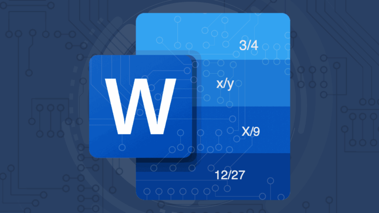Comment créer une fraction dans Microsoft Word 1