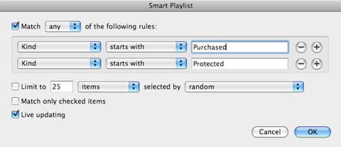 Criando Playlists Inteligentes para Itens Comprados