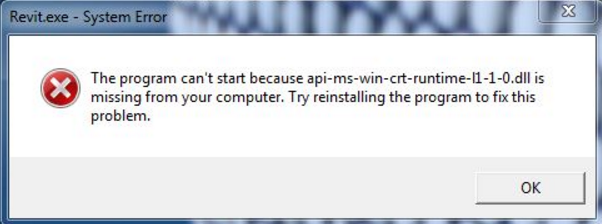 Como corrigir o erro 'api-ms-win-crt-runtime-l1-1-0.dll ausente'?