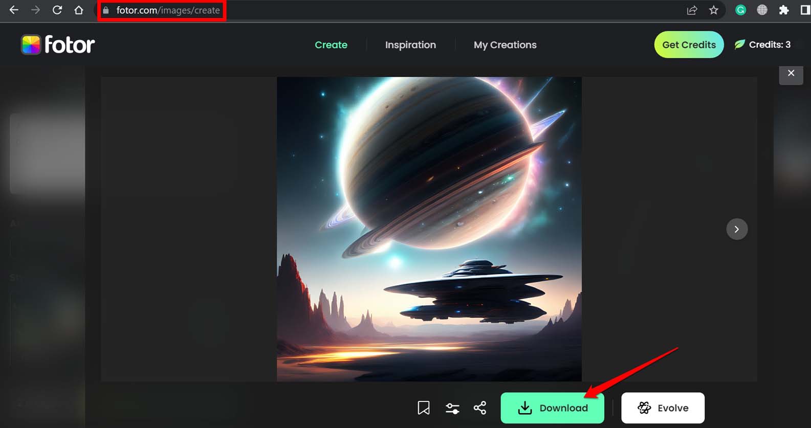 fotor テキストから画像へのAIジェネレーター