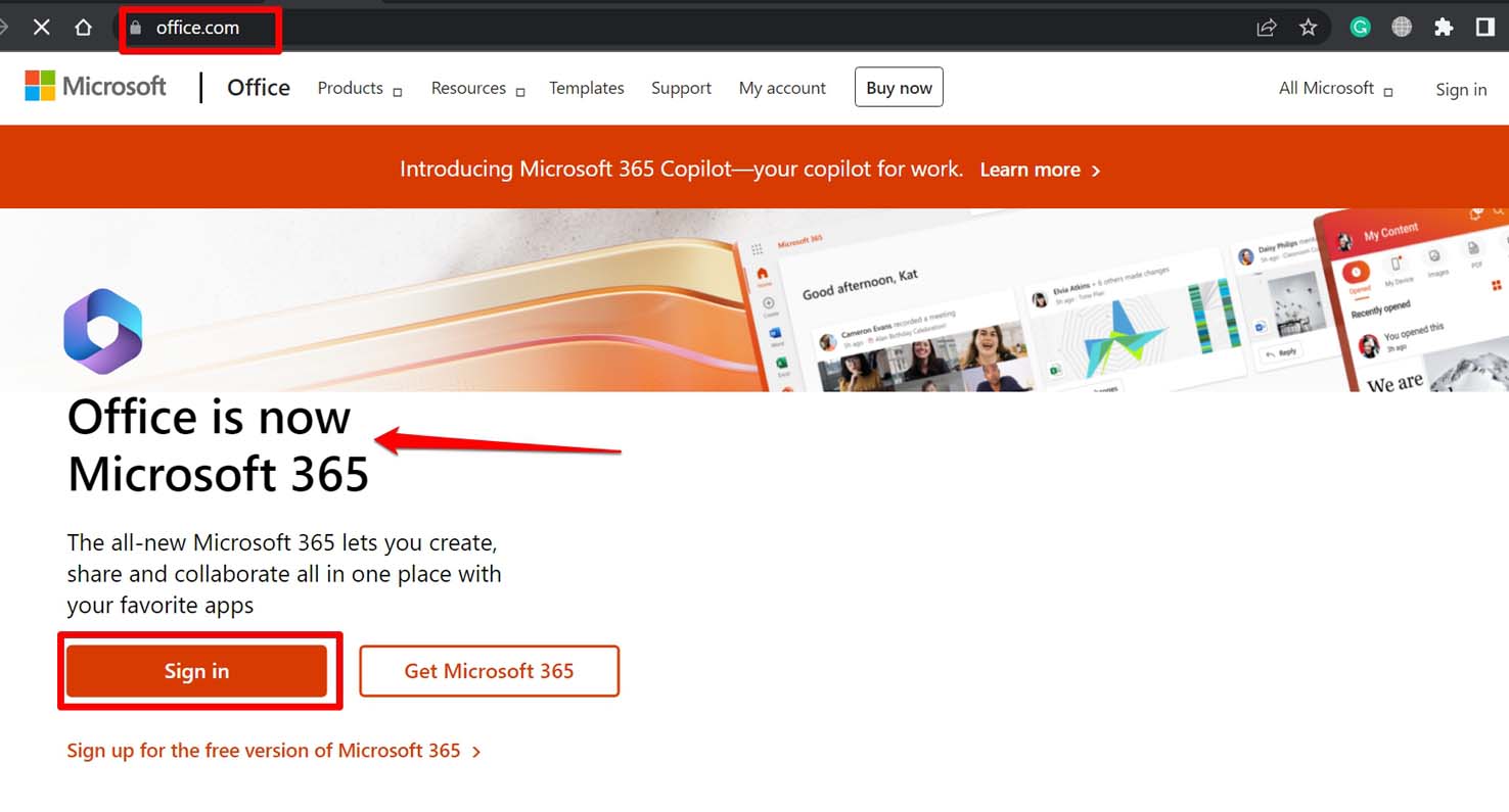in Microsoft Office-Konto anmelden