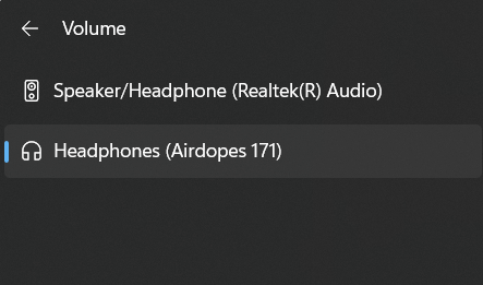 salida de audio de windows 11