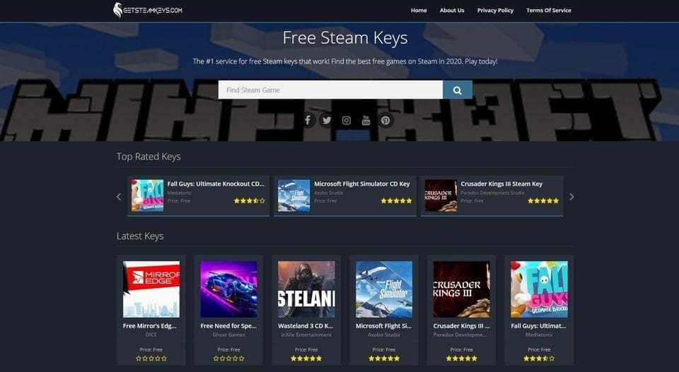 Clés Steam gratuites - Obtenez des jeux Steam gratuits