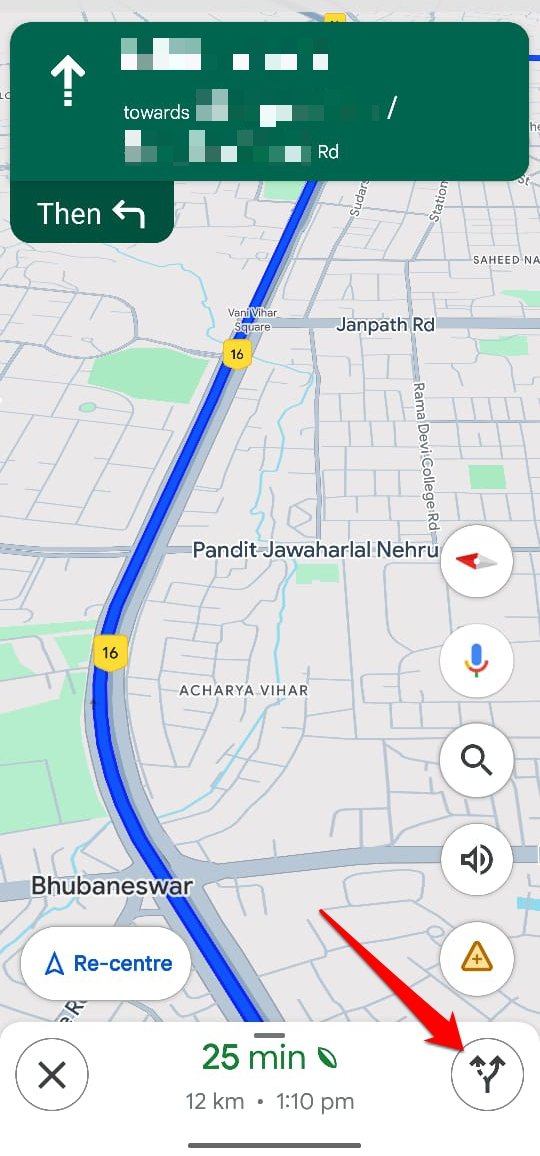 ver toda la ruta en Google Maps