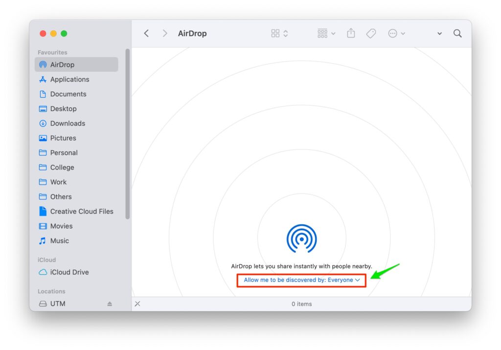 AirDrop nicht funktioniert