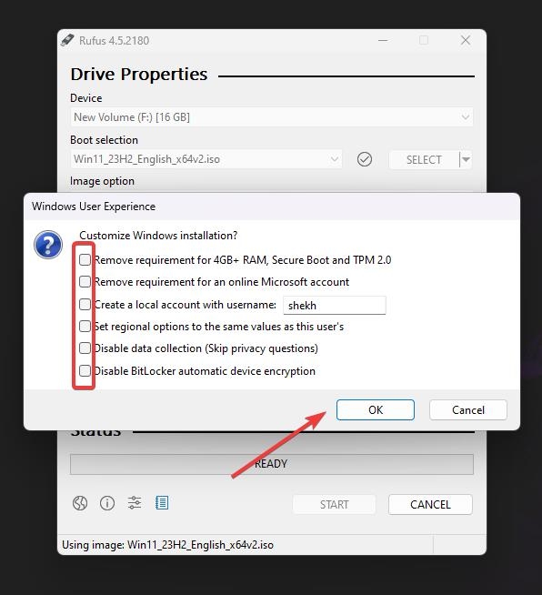 Crea USB avviabile