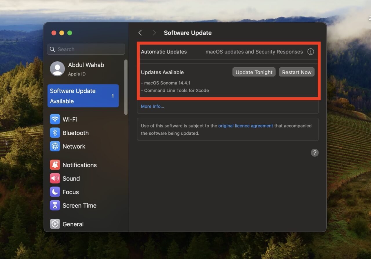 Mettre à jour macOS
