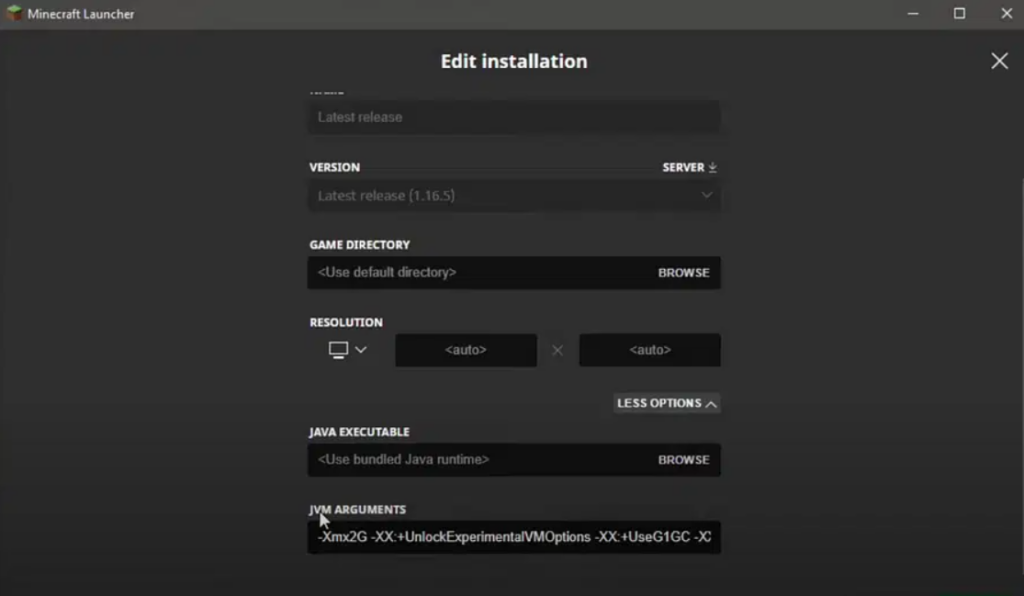 ¿Cómo asignar más RAM a Minecraft?