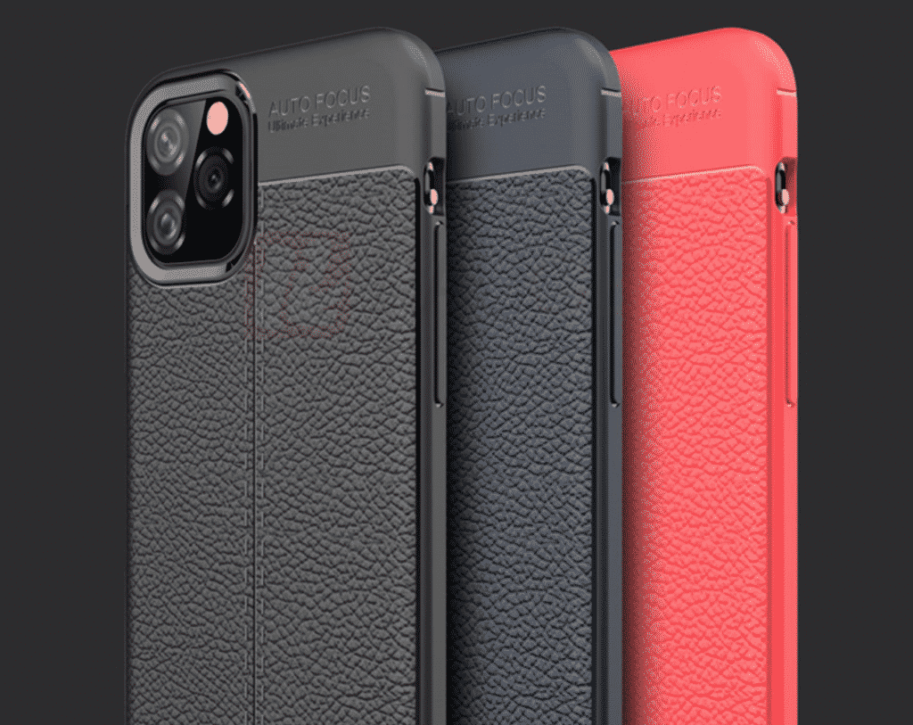 Questa è una custodia in pelle disponibile in nero, blu e rosso per l'iPhone 11 Pro Max di Vifocal.