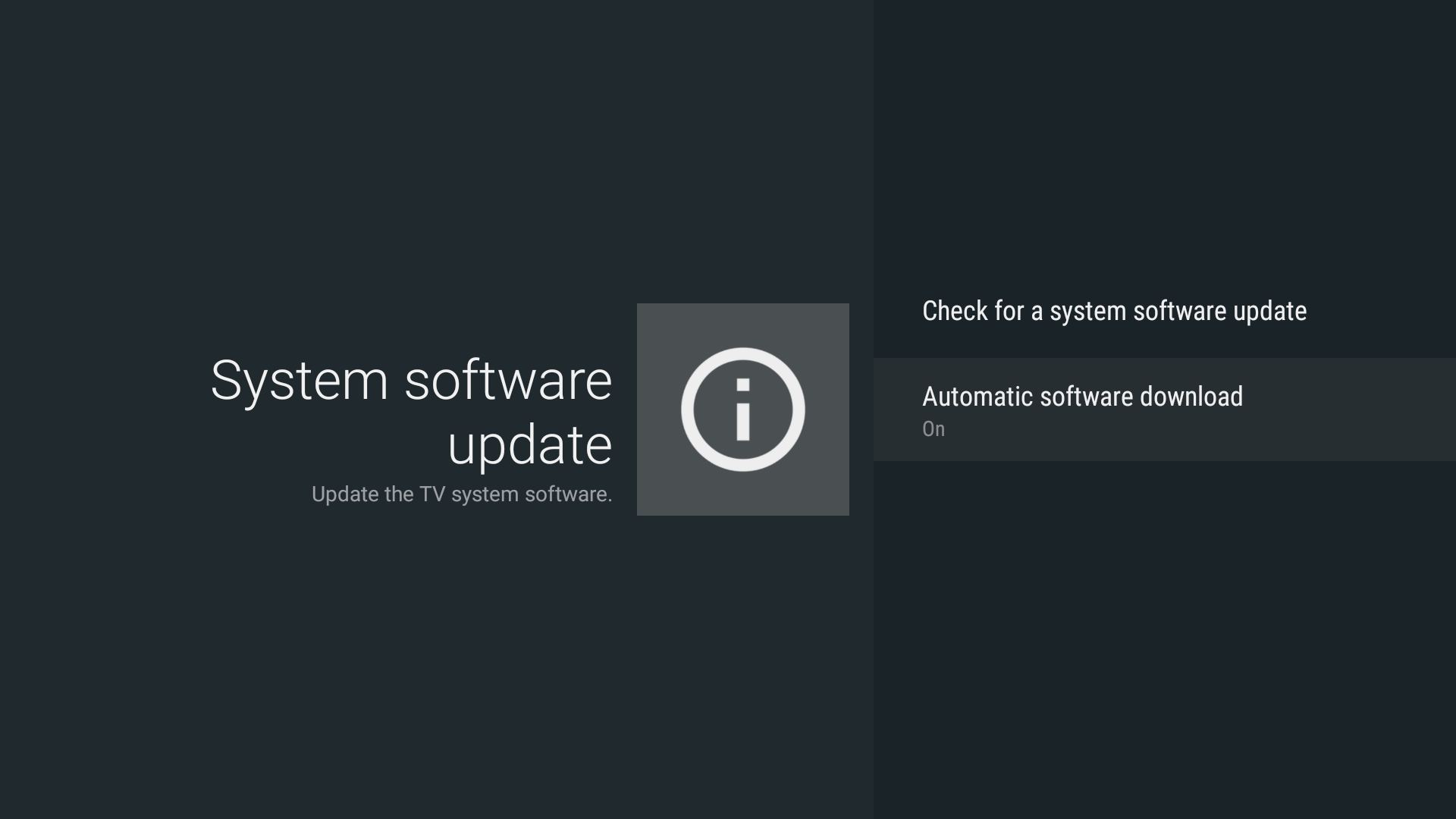 verificar actualizaciones android tv