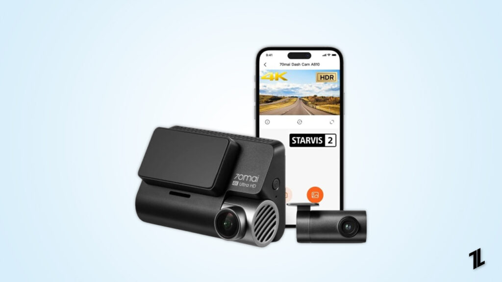 70mai A810 True 4K HDR Dual Dash Cam - Mejor Dashcam Bajo ₹20,000