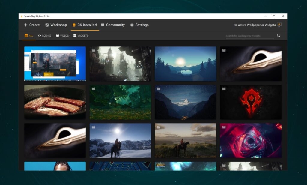 ScreenPlay - Alternatives à Steam Wallpaper Engine