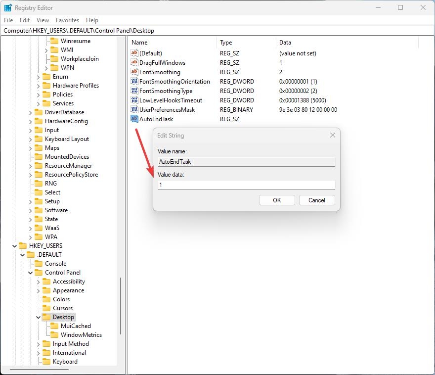 AutoEndTask Regedit - Janela do Servidor DDE