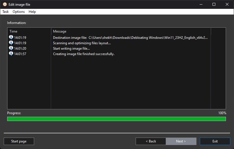 Modifica il file ISO