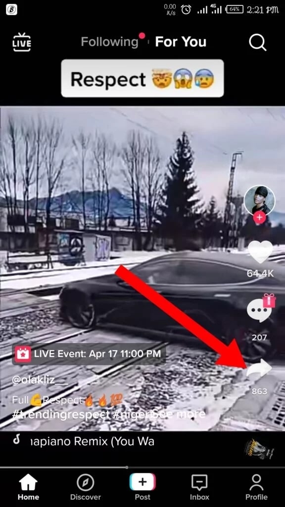 Encontrar videos guardados de TikTok
