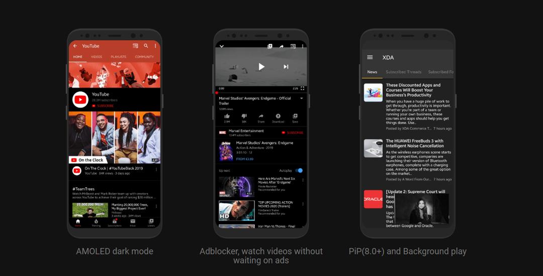 Funzionalità di YouTube Vanced