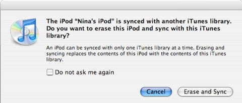 Предварительная загрузка подарочного iPod на другом компьютере