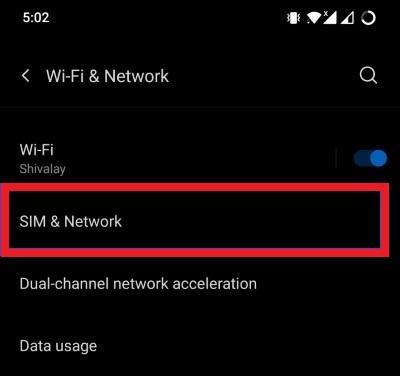 SIM et réseau