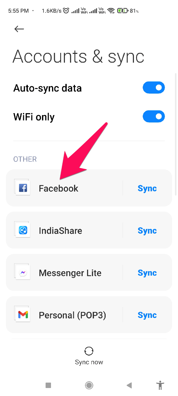 Como Corrigir o Problema de Notificação do Facebook Não Funcionando no Android? 5