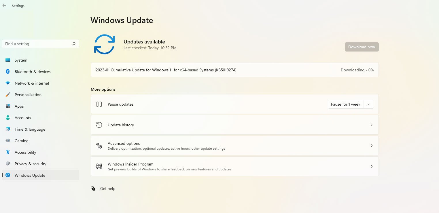 Windowsの更新を確認する