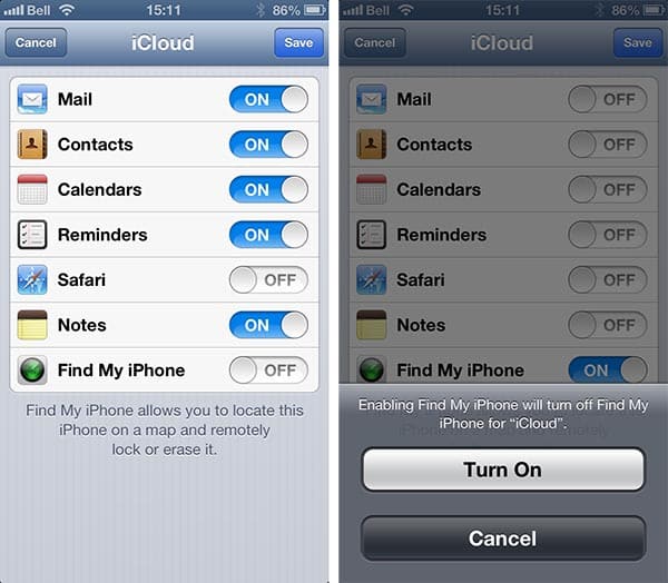Cuentas de iCloud compartidas y Borrado Remoto