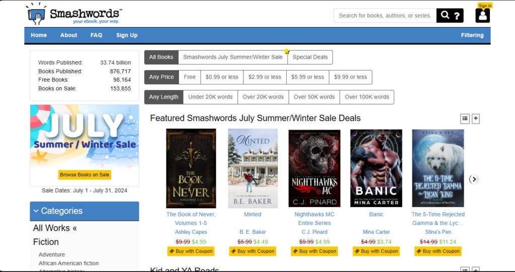 Smashwords - PDF Drive Alternative