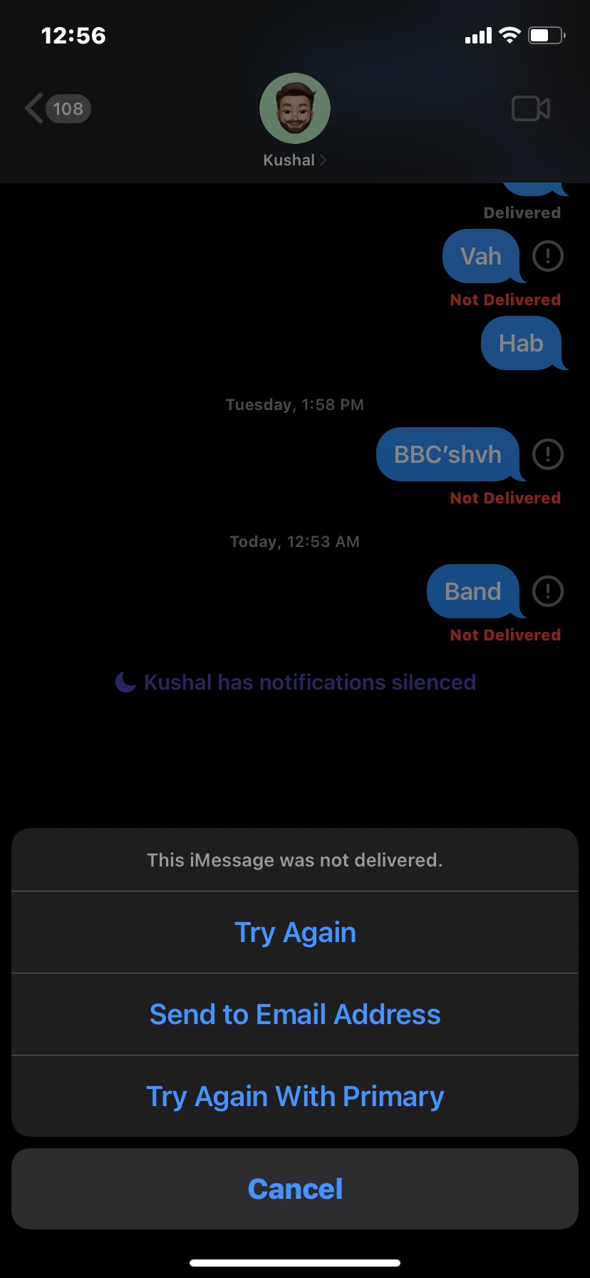 iMessage No Entregado iPhone