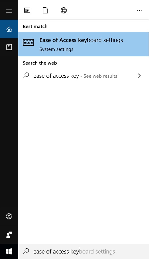 Turn Off Sticky Keys