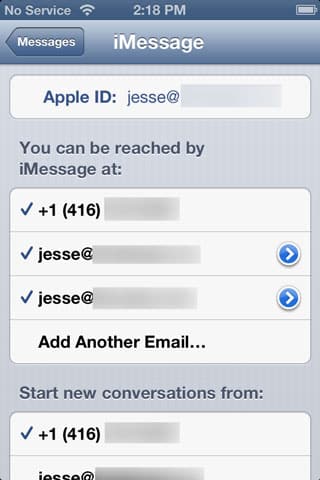 Partager un compte iMessage entre membres de la famille