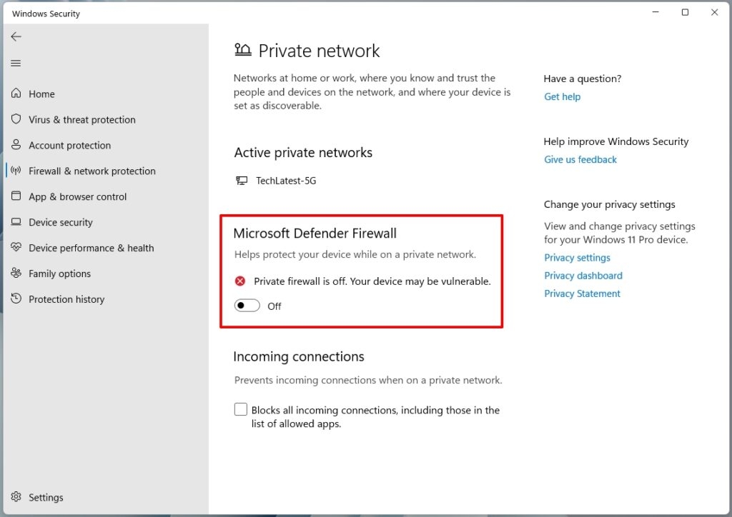 Microsoft Defender 방화벽 - DNS 프로브 완료 인터넷 없음