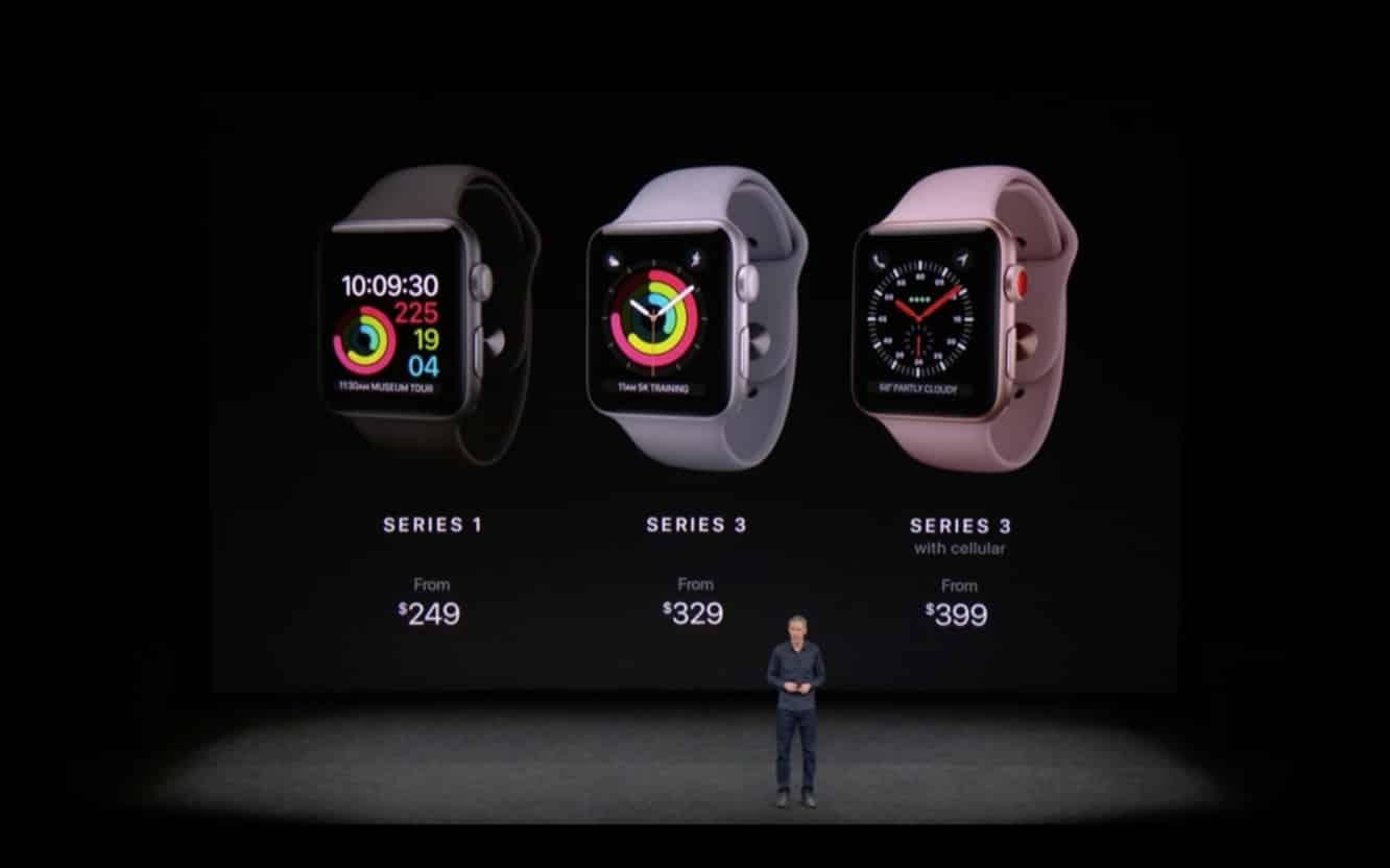 Apple rilascia l'Apple Watch Series 3 con capacità cellulari