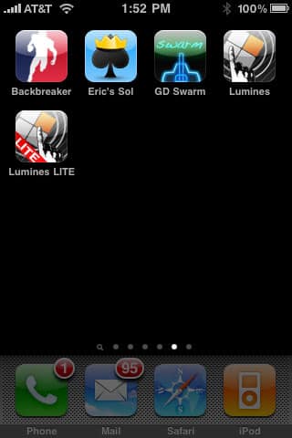 Gemas de iPhone: Geo-Defense Swarm, Lumines, Backbreaker Football + Solitaire Klondike de Eric Snider
