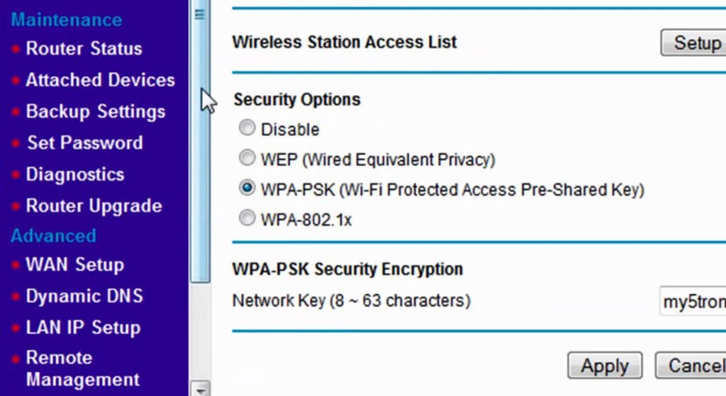 네트워크에 WPA2 보안을 설정하는 방법 - WPA2 비밀번호