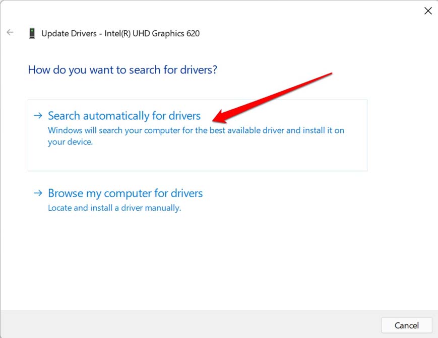 search for drivers