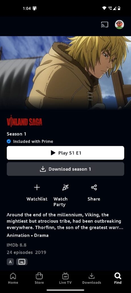Prime Video - Mejores Aplicaciones de Streaming de Anime para Android e iOS
