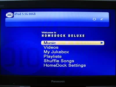 レビュー: DLO HomeDock Deluxe (2007) エンターテイメントドック - iPod用のオンテレビナビゲーション